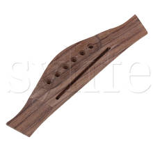 6 String Saddle Through Acoustic Guitar Bridge Rosewood strings hole in line 2024 - buy cheap