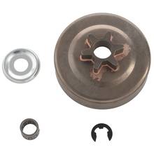 Hot SV-3/8 6T Clutch Drum Sprocket Washer E-Clip Kit For Stihl Chainsaw 017 018 021 023 025 Ms170 Ms180 Ms210 Ms230 Ms250 1123 2024 - buy cheap