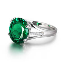Anillos elegantes de cristal verde para mujer, anillo de dedo a la moda para mujer, joyería para fiesta de boda, regalos 2024 - compra barato