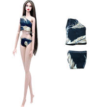 NK Handmade Fashion Doll Clothes Bikini Beach  Sex Wear Dark Swimsuit  for Barbie Doll Accessorice 12'' Kids Toy 8X 2024 - buy cheap
