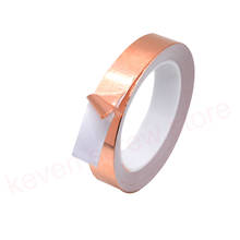 Cinta de lámina de cobre conductora, 1 Uds., 20M, 3mm, 4mm, 5mm, 6mm, 7mm, 8mm, cinta adhesiva de protección contra el calor 2024 - compra barato
