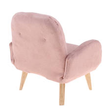 1/6 масштаб фланелет японский диван кресло модель для куклы дом мебель Декор розовый 2024 - купить недорого