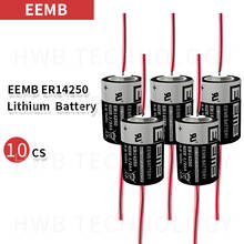 10 шт./лот EEMB ER14250 1/2AA 3,6 в 1200 мАч литиевая батарея со сваркой + бесплатная доставка 2024 - купить недорого