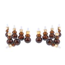 12 Pieces Of Pumpkin Glass Dropper Bottles For Essential Oils, Makeup Liquid 10 Ml 2024 - buy cheap