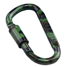 Carabiner Camouflage D Shape Aluminum Alloy Mutlifucntional Keychain Large Carabiner Outdoor Mountain Climbing Accessories 2024 - buy cheap