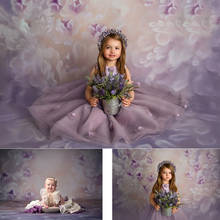 Fondo Floral de textura abstracta para estudio de fotografía, retrato púrpura para recién nacido, accesorios profesionales para bebés y niños 2024 - compra barato