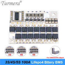 Turmera 3S 4S, 10,8 V, 14,4 V, 18V, 100A, 32650, 32700, Lifepo4, Balance de batería BMS para fuente de alimentación sin interrupción y batería de coche de 12V 2024 - compra barato