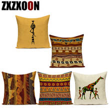 Funda de cojín de decoración para el hogar para mujer africana, cubierta de almohada decorativa para el hogar 2024 - compra barato