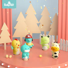 BabyGo-títere interactivo para bebé, muñeco de dedo de goma suave, bonito dinosaurio de dibujos animados, juguete de apaciguar, 5 uds. 2024 - compra barato