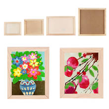 Natural Wooden Photo/Picture Frame for Art, Crafts, Display Home Decoration-Eco-Friendly Durable 2024 - buy cheap