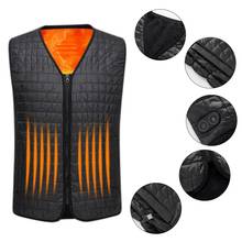 Heated Jacket Vest USB Men Winter Thermal Heated Sleevless Jacket Travel Outdoor Waistcoat For Hiking Skiing Hunting Fishing 2024 - buy cheap