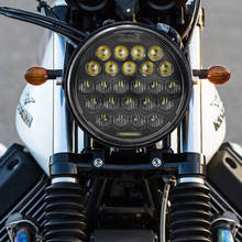 Проектор для мотоцикла 5,75 5-3/4 дюймов, 75 Вт, светодиодная фара для Sportster 883 1200, Iron 883, Dyna, Street Bob FXDB 2024 - купить недорого