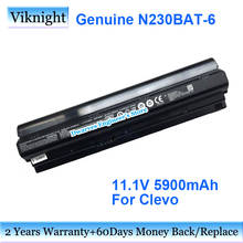 Genuine N230BAT-6 Battery For Clevo N230BAT-3 N230BAT6 Laptop Battery 11.1V 5900mAh 66Wh 2024 - buy cheap