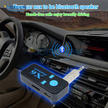 X6 receptor bluetooth 5.0 universal sem fio, com áudio estéreo para carro, 3.5mm, aux, adaptador handfree com suporte para cartão tf 2024 - compre barato