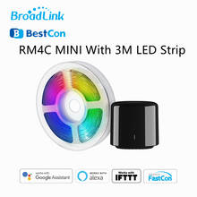 BroadLink RM4C mini Wifi IR Controller with 3M IR Controlled RGB LED Light Strip Works with Alexa Google Assistant Voice Contro 2024 - buy cheap