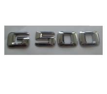 Letras cromadas del maletero para Mercedes G500, pegatina de insignia con emblema G 500 2024 - compra barato