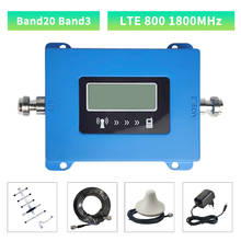 4g Signal Booster LTE Band20 Band3 800 1800mhz Mobile Signal Booster Repeater  Cellular Amplifier Cell Phone Signal Booster 2024 - buy cheap