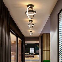 Luminária de led para teto, lustre moderno para corredor, corredor, preto/branco, para decoração de casa, armário, varanda 2024 - compre barato