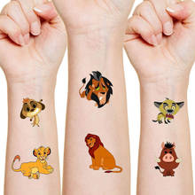 Оригинальная тату-наклейка «Король Лев» Disney, Аниме фигурки Simba, случайный выбор, 1 шт., Мультяшные детские игрушки для девочек, подарок на Рождество и день рождения 2024 - купить недорого
