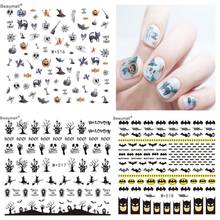 Halloween Designs,Fashion Nails Art Manicure Water Decals Water Transfer Stickers For Nails Tips Beauty 2024 - buy cheap