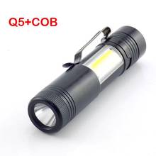 Q5 Side COB Pocket Flash Lights Mini LED Flashlight Work Light Hand Torch With Clip Flash Lamp Lanterna AA Battery High Powerful 2024 - buy cheap