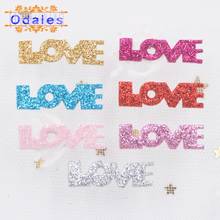 400Pcs/lots Letters Love Handmade Crafts Patches for Wedding Decoration DIY Hair Clip Craft Accessories Bless Card Making 2024 - buy cheap