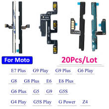 20Pcs/Lot，Volume Button Power Switch On Off Button Flex Cable For Motorola Moto G Power G5 G4 E6 E7 G9 G5S Z4 G9 G6 Plus Play G9 2024 - buy cheap