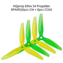 8pairs HQProp Ethix S4 5X3.1X3 5031 Propeller 5inch 3-Blade PC Prop Green+Yellow For RC FPV Racing Drone Freestyle HQ CW+CCW HQ 2024 - buy cheap