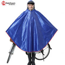 Rainfreem impermeável capa de chuva mulher/homem grosso bicicleta chuva poncho xadrez oxford/tricô jacquard feminino impermeável chuva engrenagem 2024 - compre barato