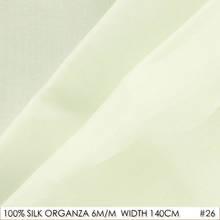 100% Шелковая органза, ширина 140 см, 6 Момми, ткань из чистого шелка, материал свадебного платья для шитья, натуральный белый 2024 - купить недорого