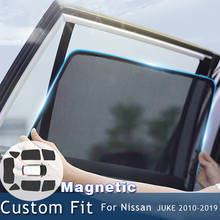 Magnetic Car Sunshade Mesh Sun shade Side Windows Sun Car curtain Visor Anti-UV Privacy Protection For NISSAN JUKE 2010-2019 2024 - buy cheap