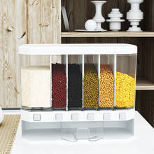 Wall-Mounted Cereal Dispenser Dry Food Dispenser Rice Container Storage Box 2024 - buy cheap