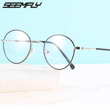 Seemfly Finished Myopia Glasses Men Women Metal Round Frame Eyeglasses Student Shortsighted Eyewear -1.0 1.5 2.0 2.5 3.0 To -4.0 2024 - buy cheap