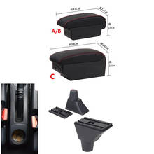 For Renault Sandero Stepway armrest box central Store content Storage box armrest box USB interface 2024 - buy cheap