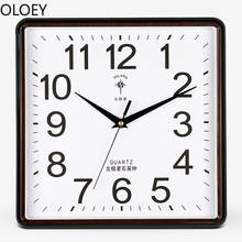 Branco moderno relógio de parede quadrado relógio de quartzo quarto relógios de parede decoração da sua casa escritório cozinha relógio de parede reloj pared sala estar 2024 - compre barato