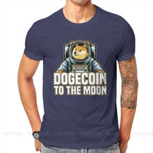Bitcoin Cryptocurrency Art Dogecoin to the Moon Classic T Shirt Vintage Graphic High Quality Tshirt Loose Crewneck Men Clothes 2024 - buy cheap