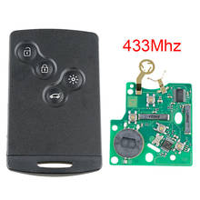 433Mhz 4 Buttons Black Replacement Car Remote Key Fob with ID47/7952 Chip fit for Renault Megane Scenic Laguna Koleos Clio 2024 - buy cheap