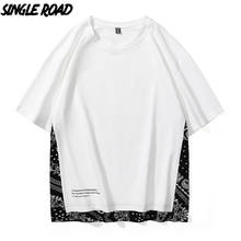 SingleRoad Men's T-shirt Men 2022 Summer Vintage T-shirts Japanese Streetwear Harajuku Plus Size Male Oversized T Shirt For Men 2024 - buy cheap