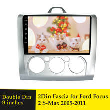 9 Inch Double Din Car Fascia For Ford Focus 2005-2011 Radio Fascias Audio Fitting Adaptor Facia Panel Stereo Dash Frame Trim Kit 2024 - buy cheap