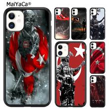 MaiYaCa Турецкий флаг солдат чехол для телефона для iPhone SE 6 6s 7 8 plus X XR XS 11 12 13 pro max Samsung Galaxy S9 S10 чехол 2024 - купить недорого