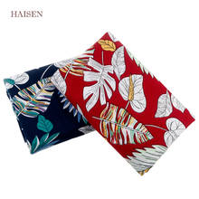 Haisen-tela de popelina de algodón liso con estampado Floral, ropa de verano para bebés y niños, vestido, camisa, falda, Material de almohada 2024 - compra barato