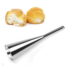 Cream Icing Piping Nozzle Tip 1PC Stainless Steel Cupcake Puffs Injection Russian Syringe Puff Nozzle Tip Pastry Tool 2024 - buy cheap