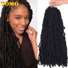 TOMO Faux Locs Crochet Hair 18 24 Inch Synthetic Goddess Locs Crochet Braids 21 Roots Curly Wavy New Soft Locs Braiding Hair 2024 - buy cheap
