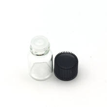 300pcs Mini 2ml Clear Glass Bottle with Orifice Reducer Small Essential Oil Bottles Perfume Vials 2024 - buy cheap