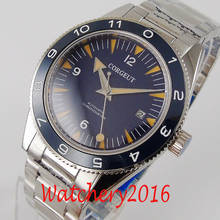 Corghardware relógio masculino miyota 8215, relógio de pulso mecânico com calendário automático, de cristal safira, marca de luxo para homens 2024 - compre barato