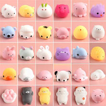 Random 20Pcs/40 Pcs Cute Animal Mochi Squishy toy Kawaii Mini Soft Squeeze Toy Stress Relief Hand Toy for Kids Gift 2024 - buy cheap
