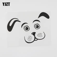 YJZT 15.7CMX11 3CM perro mascota dibujos animados Animal vinilo coche etiqueta negro/plata 8A-0550 2024 - compra barato