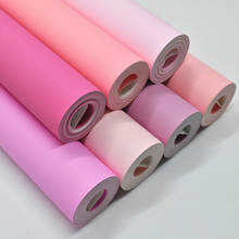 Nordic Plain Solid Color Pink Wall Papers Home Decor Ins Purple Wallpaper Roll for Girls Bed Room Walls papier peint 2024 - buy cheap