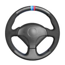 Hand-stitched Black Genuine Leather Suede Car Steering Wheel Cover for Honda S2000 2000-2008 Civic Si 2002-2004 Acura RSX 2024 - buy cheap