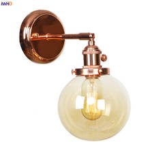 IWHD Amber Glass Ball Wall Lights For Home Lighting Mirror Stair Light Nordic Modern LED Wall Lamp Sconce Aplique Pared Wandlamp 2024 - buy cheap